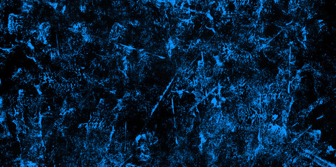 Abstract Beautiful luxury dark blue and black grunge watercolor background. blue grunge wall texture winter love scratch the old wall vintage .Old vintage retro dark blue  concrete background