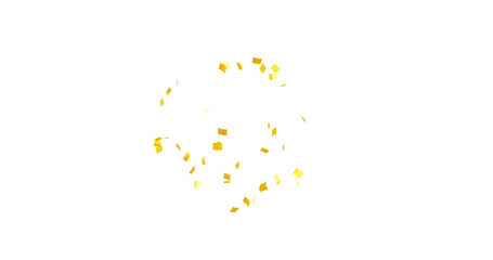 Colorful Confetti against a White Background Tranparent BG Confeti. Confetti partical isolated background. 3d Rendering Transparent Confetti. Dust particles Overlay, embers and sparks flying upwards.