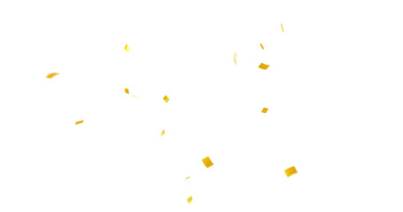 Colorful Confetti against a White Background Tranparent BG Confeti. Confetti partical isolated background. 3d Rendering Transparent Confetti. Dust particles Overlay, embers and sparks flying upwards.