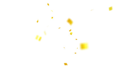Colorful Confetti against a White Background Tranparent BG Confeti. Confetti partical isolated background. 3d Rendering Transparent Confetti. Dust particles Overlay, embers and sparks flying upwards.