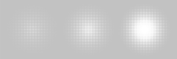 Halftone gradient. Dotted gradient, smooth dots spraying and halftones dot background seamless modern arts