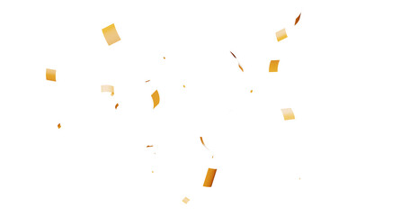 Colorful Confetti against a White Background Tranparent BG Confeti. Confetti partical isolated background. 3d Rendering Transparent Confetti. Dust particles Overlay, embers and sparks flying upwards.