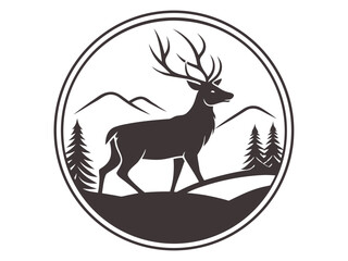 silhouette of a deer