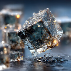 Crystal Clear Ice Cubes, Luxury, Refreshment