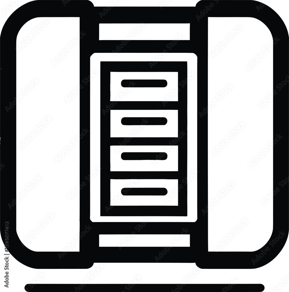 Poster abstract adobe structure graphic illustration of architectural concept for construction and design p