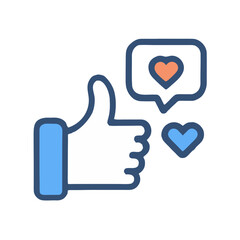 Obraz premium thumbs up icon