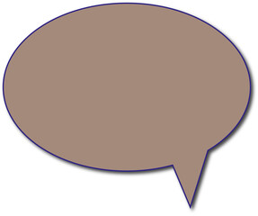 Blank Speech Bubble Icon – Isolated Vector for Chat or Comic