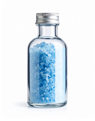 Bath salts bottle, Blue, Generated image