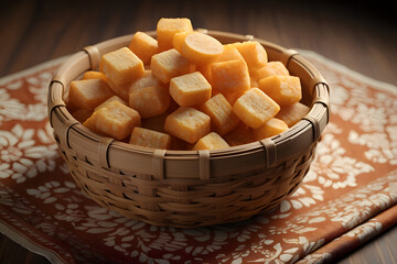 Crispy food in bowl
