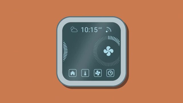 Smart Thermostat Interface with Dynamic Temperature Control