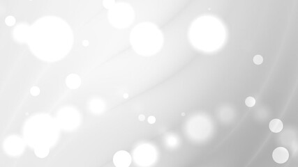 Plain white background complements gray backdrop with soft white bokeh lights, perfect for conceptual designs or elegant presentations - Powered by Adobe