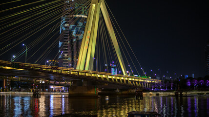 Ningbo Old Bund (Laowaitan) at night