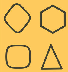 Simple Minimalist Geometric Frame Set