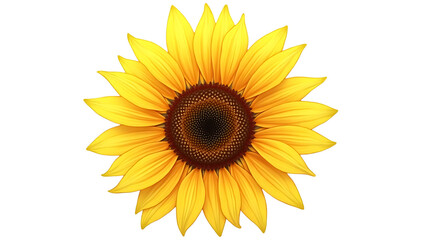 Naklejka premium Beautiful sunflower close up photograph yellow petals and center isolated on a dark background art print on transparent background