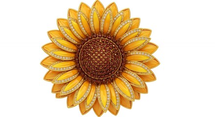 Fototapeta premium Ornate sunflower illustration