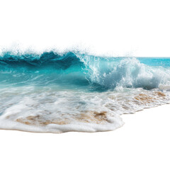 Fototapeta premium Ocean wave crashing on a beach