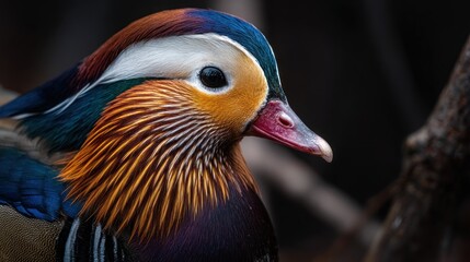 Colorful bird close-up