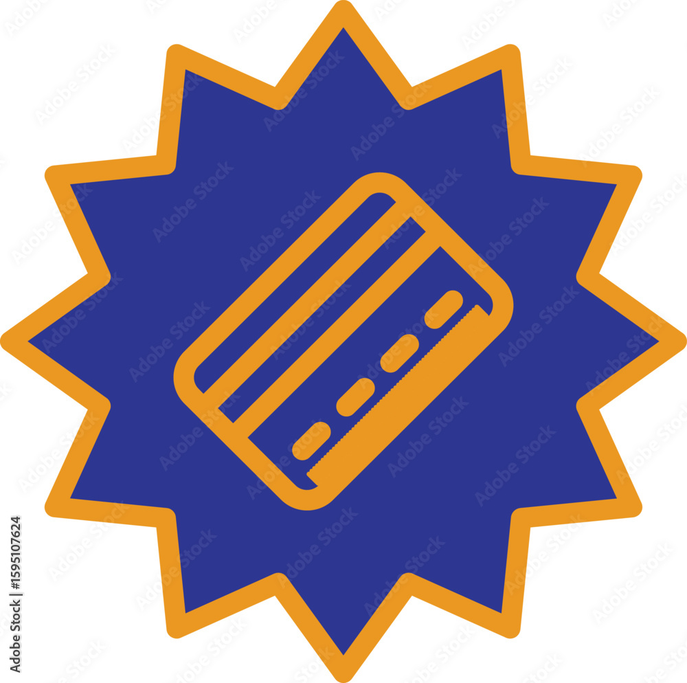 Aufkleber credit card icon with stats showing payment behavior and purchase analytics for e-commerce seo with 