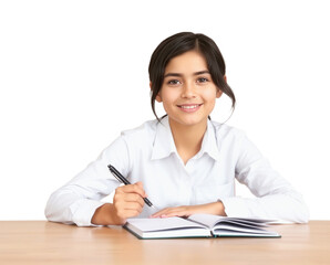 beautiful girl isolated on a transparent background