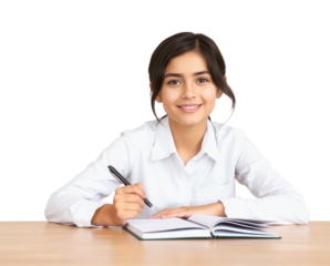 beautiful girl isolated on a transparent background