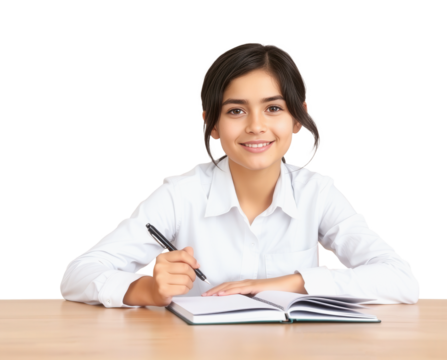 beautiful girl isolated on a transparent background