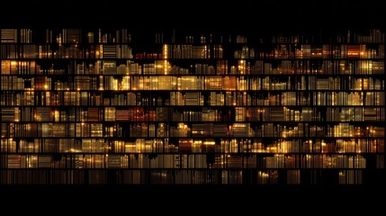 Illuminated library shelves