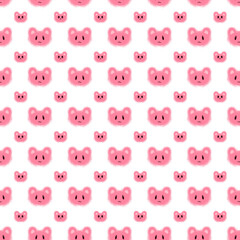 seamless pattern with hearts