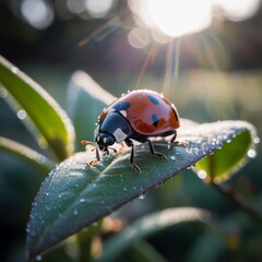 ladybird on a leaf