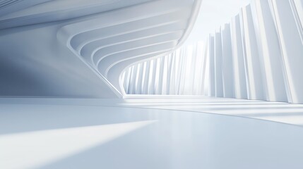 Abstract White Architectural Interior