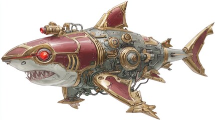 Steampunk shark