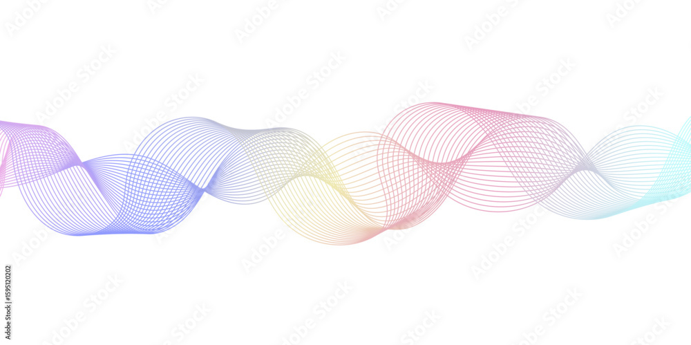 Poster abstract wave element for design pink and white. design template for cover, business. abstract dynam