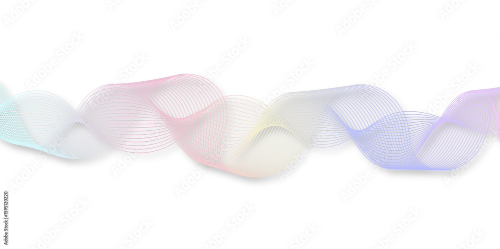 Poster abstract wave element for design pink and white. design template for cover, business. abstract dynam