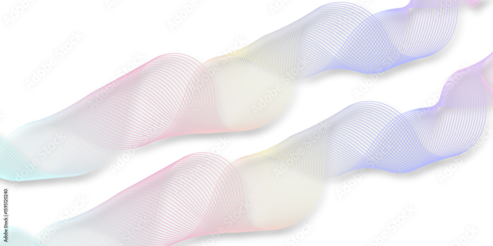Poster abstract wave element for design pink and white. design template for cover, business. abstract dynam