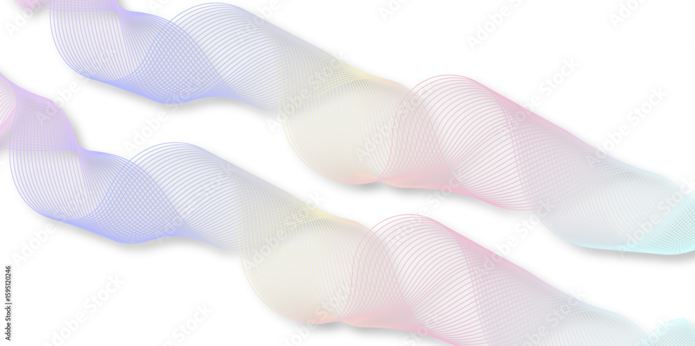 Poster abstract wave element for design pink and white. design template for cover, business. abstract dynam