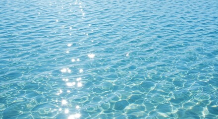 Obraz premium Sparkling Ocean Water Surface with Sunlight Reflections