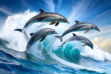 dolphin in the water