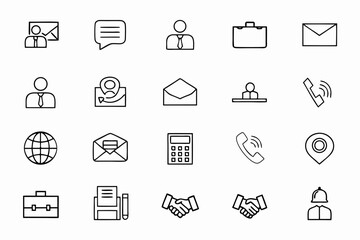 A stylish and minimal bundle designed for business branding, contact pages, and professional presentations.