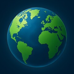 Fototapeta premium globe on white background