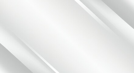 Obraz premium Abstract White and Grey Minimalist Background with Diagonal Lines