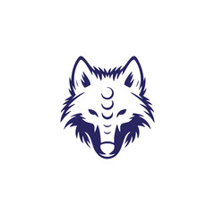 ANGRY WOLF HEAD VECTOR