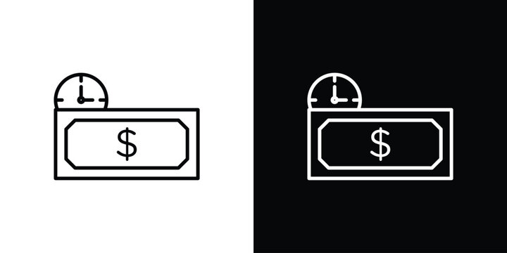 Annuity icon in simple linear style.