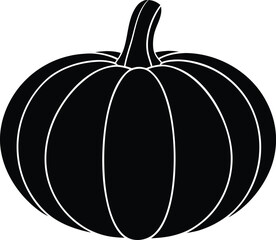 pumpkin vegetable silhouette vector icon