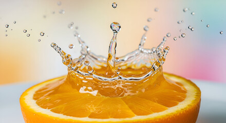 Orange fruit water splash photography fresh citrus juice healthy vitamin c vibrant food drink closeup shot
