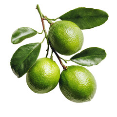 Fresh limes on a branch