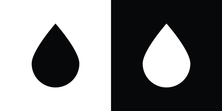 Water drop icon vector, solid illustration, pictogram set.