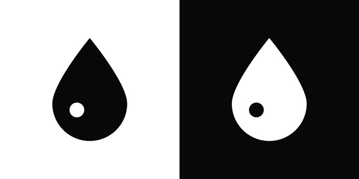Tear drop icon vector, solid illustration, pictogram set.