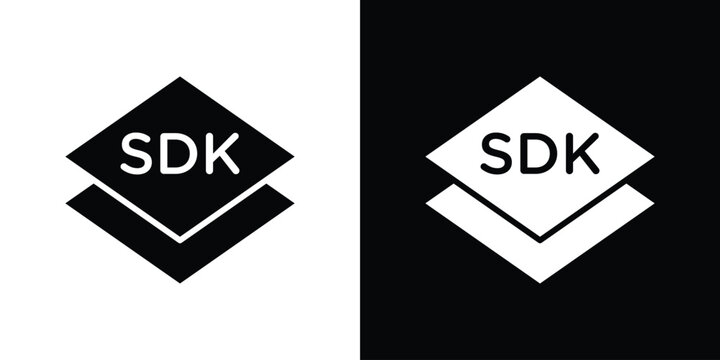 SDK icon vector, solid illustration, pictogram set.