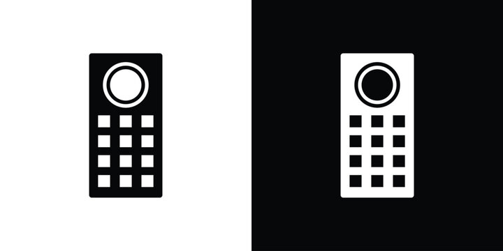 Intercom icon vector, solid illustration, pictogram set.