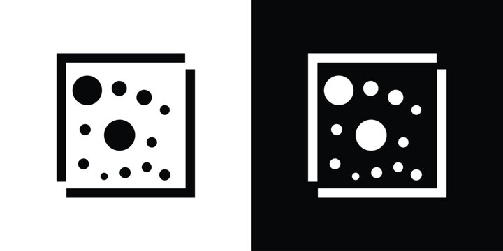 Heat Map icon vector, solid illustration, pictogram set.