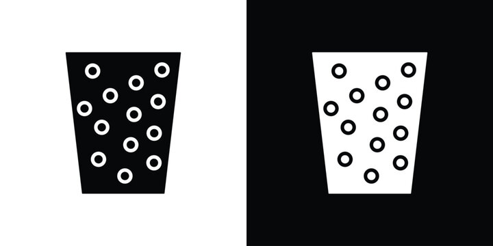 Hard Water icon vector, solid illustration, pictogram set.